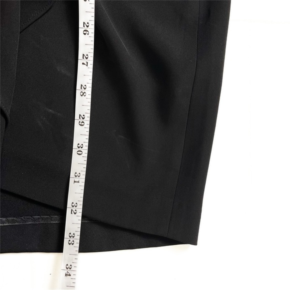 CALVIN KLEIN Women's Black Cap-Sleeve Shift Dress Cascading Sleeves - Size 6 - Picture 8 of 10